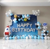 birthday Astronaut Theme Birthday Decoration