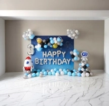 birthday Astronaut Theme Birthday Decoration