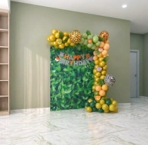 birthday Tropical Jungle Balloon Backdrop Decoration