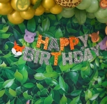 birthday Tropical Jungle Balloon Backdrop Decoration