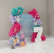 birthday K Pop Balloon Garland Backdrop Decoration