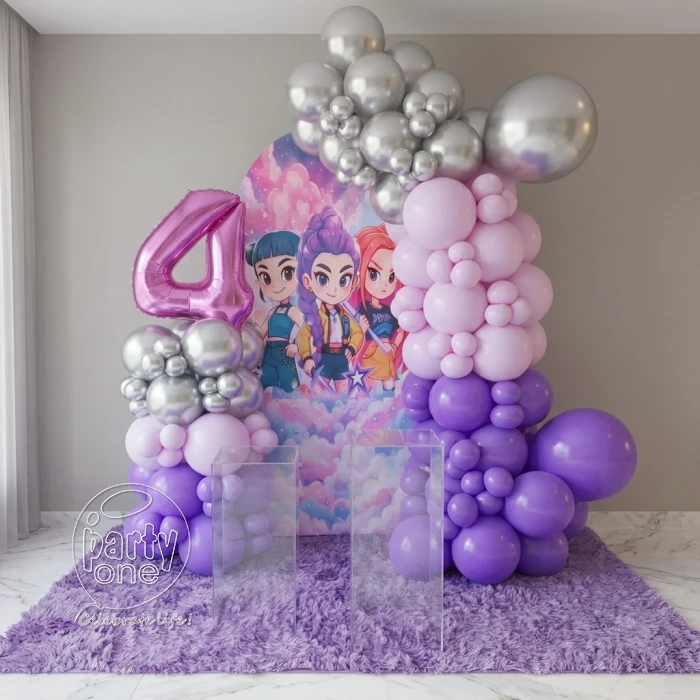 kids theme decorations K Pop Birthday Celebration Decorations