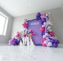 birthday K Pop Framed Birthday Balloon Backdrop