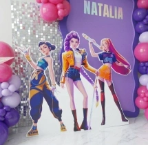 birthday K Pop Framed Birthday Balloon Backdrop