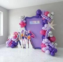 birthday K Pop Framed Birthday Balloon Backdrop