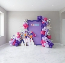 birthday K Pop Framed Birthday Balloon Backdrop