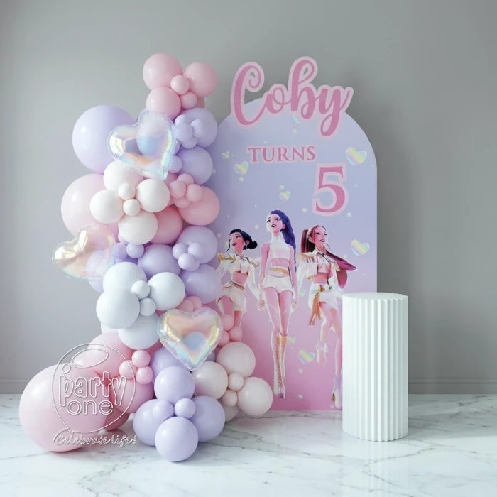 kids theme decorations K Pop Party Feature Backdrop Decoration