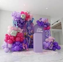 birthday K Pop Music Theme Stage Decoration