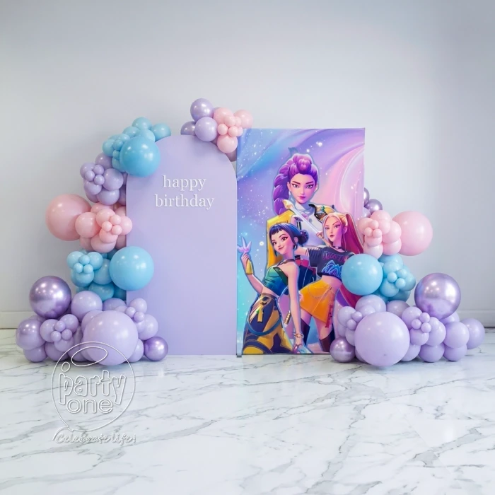 kids theme decorations K Pop Pastel Backdrop Decoration
