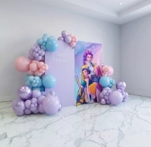 birthday K Pop Pastel Backdrop Decoration