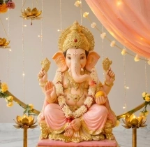 festival decorations Beautiful Floral Ring Ganeshotsav Decor