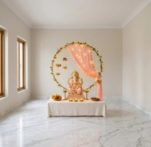 festival decorations Beautiful Floral Ring Ganeshotsav Decor