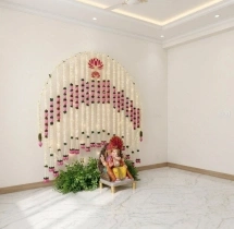 festival decorations Lotus Garland Ring Ganesh Chaturthi Decor