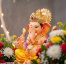 festival decorations Ganesh Chaturthi Flower Ring Decoration