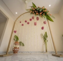 festival decorations Elegant Floral Arch Ganesha Decoration
