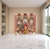festival decorations Mahal Themed Ganesh Chaturthi Backdrop