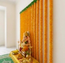 festival decorations Ganesh Festival Artificial Flower Decoration