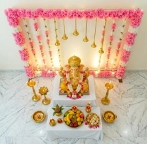 festival decorations Aritifical Flower Ganeshotsav Decoration
