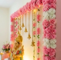 festival decorations Aritifical Flower Ganeshotsav Decoration