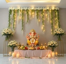 festival decorations Elegant Flower Backdrop Decoration