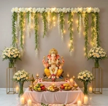festival decorations Elegant Flower Backdrop Decoration