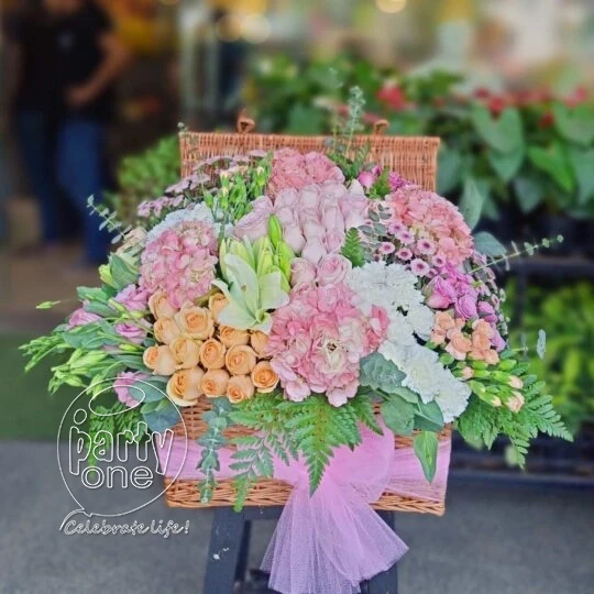 surprises Blushing Hydrangaes Flower Bouquet