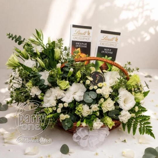 surprises Luxurious White and Green Floral Bouquet