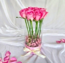 surprises Lovely Pink Rose Flower Vase