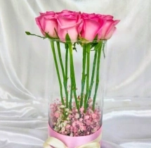 surprises Lovely Pink Rose Flower Vase