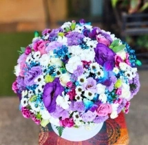 surprises Pretty Purple Blue Mixed Floral Box