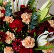 surprises Lovely Chrysanthemum and Lily Bouquet