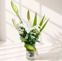 surprises Classic Fresh Lily Floral Bouquet