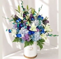 surprises Exotic Lily and Hydrangea Bloom Box
