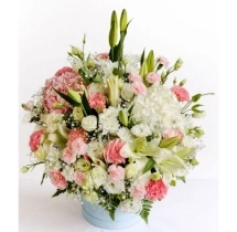 surprises Royal Mixed Lily Rose Flower Box Bouquet