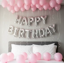 birthday Happy Birthday Bedroom Balloon Decoration