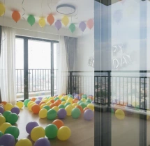 birthday Colourful Ceiling Balloon Decoration