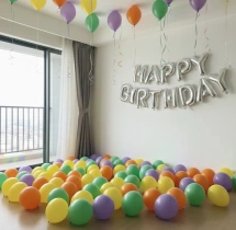 birthday Colourful Ceiling Balloon Decoration