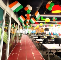 festival decorations Tricolour Office Balloon Decoration Package