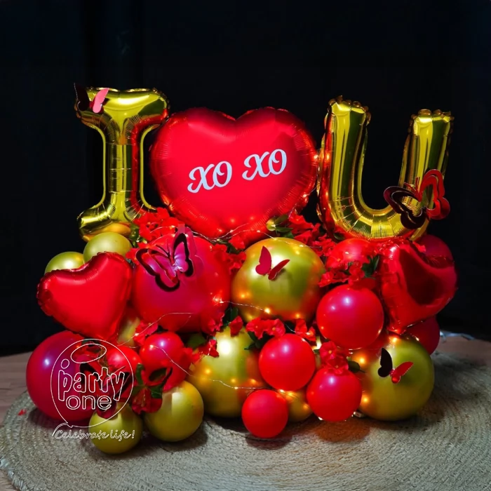 surprises Cute Valentines Day Balloon Bouquet