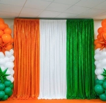 festival decorations Tricolor Theme Independence Day Backdrop
