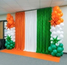 festival decorations Tricolor Theme Independence Day Backdrop