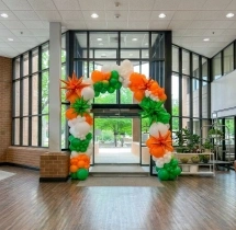 festival decorations Grand Tricolor Balloon Arch Decoration