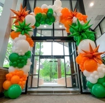 festival decorations Grand Tricolor Balloon Arch Decoration