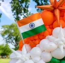 festival decorations Tricolor Theme Premium Balloon Arch