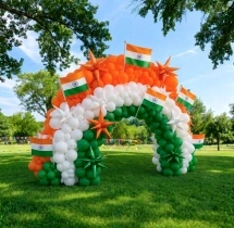 festival decorations Tricolor Theme Premium Balloon Arch