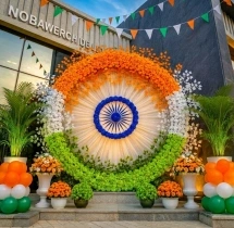 festival decorations Tricolor Floral Ring Decoration
