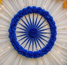 festival decorations Tricolor Floral Ring Decoration