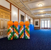 festival decorations Patriotic Tricolor Balloon Pillars