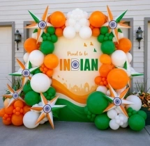 festival decorations Proud to Be Indian Theme Backdrop