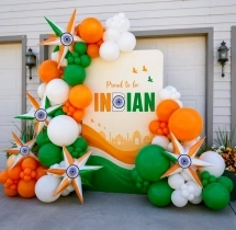 festival decorations Proud to Be Indian Theme Backdrop